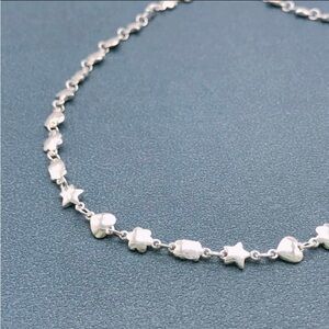 TOUS 3D 5-shape bead chain bear Heart Star butterfly 3D links beads Silver